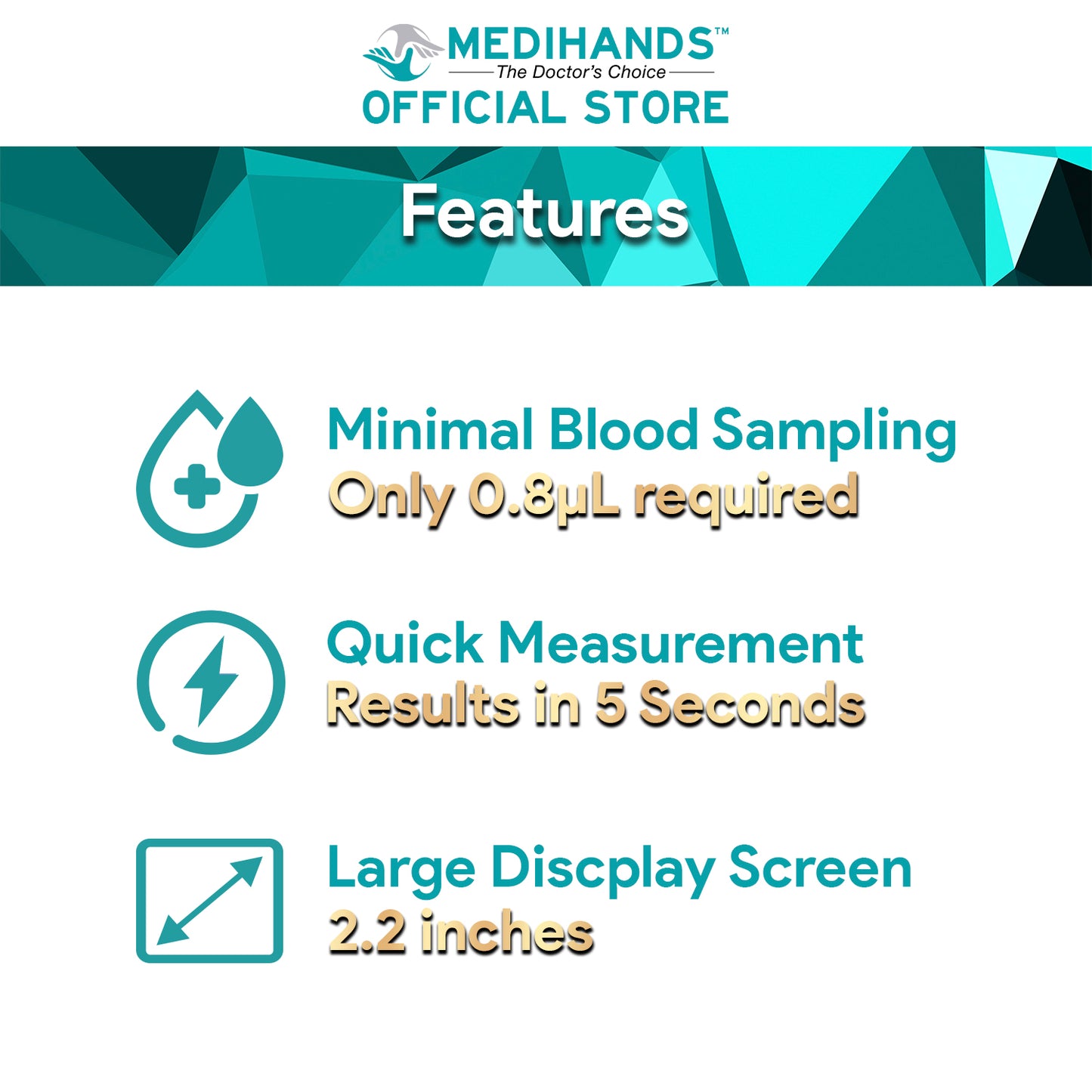 Medihands MDH-A12 Blood Glucose Monitor